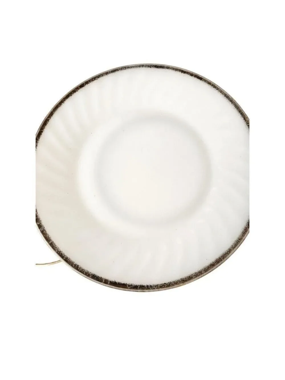 Anchor Hocking Fire-King USA Gold Rim Milk glass add touch